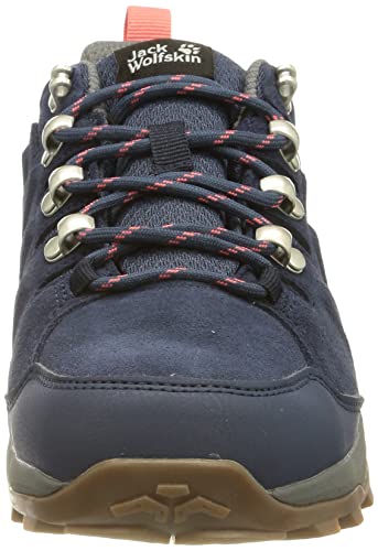 Jack Wolfskin Women's Refugio Texapore Low Hiking Shoe, Dark Blue/Grey, 8 #TOP1