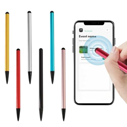 Questa penna è molto leggera e compatta. Non c'è bisogno di ricaricare, collegare o associare il dispositivo, si può usare sempre e ovunque.per iPad stilo / telefono stilo / tablet stilo è perfetto per i bambini, la famiglia e gli amici.