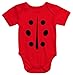Produktbild MoonWorks® Baby Body Marienkäfer Punkte Kostüm Fasching Karneval dunkel-rot 6-12 Monate