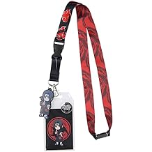 Naruto Shippuden Itachi Uchiha ID Badge Holder Lanyard w/Rubber Pendant Sticker