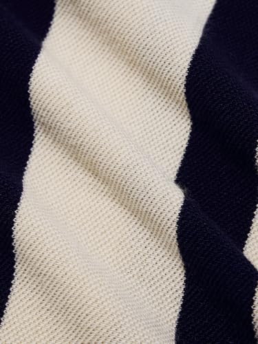 Image of The Souled Store Stripes: Black, White Men and Boys Short Sleeves Collared Neck Button Front Cotton Blend Textured Shirts