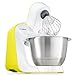 Produktbild Bosch MUM5 StartLine Küchenmaschine MUM54Y00, vielseitig einsetzbar, große Edelstahl-Schüssel (3,9l), Patisserie-Set aus Edelstahl, spülmaschinenfest, 900 W, weiß/gelb