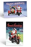 Stonehouse Collection Motorcycle Christmas Cards - Assorted Motorcycle Cards - 18 Christmas Cards & Envelopes (Variety)