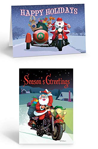 Stonehouse Collection Motorrad Weihnachtskarten - Verschiedene...