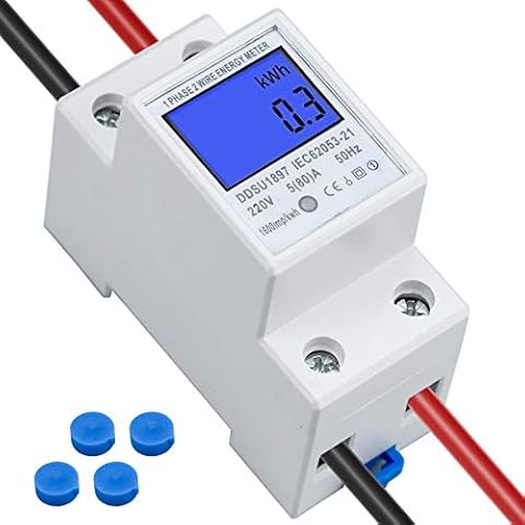 TDDL LCD Medidor de Energía Eléctrica Cover
