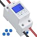 Produktbild LCD Digitale Stromzähler Wechselstromzähler Hutschiene KWh Zähler 5(80) A Stromzähler Hutschiene 1-phasiger 2-poliger 2P-DIN-Schienen-Stromzähler AC230V