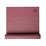 Bodhi Asana Esterilla de yoga | Alfombrilla antideslizante y lavable | Sin sustancias nocivas | PVC | 183 x 60 cm | Roja