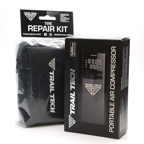 TIRE REPAIR KIT and Portable Air Compressor Bundle
