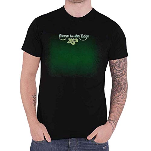 Image of YES Men's Close to The Edge Slim Fit T-Shirt Black, Black, 2X