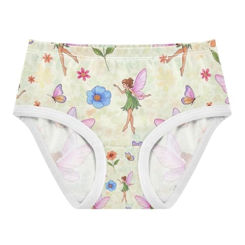 Kids Underwear Girls, Fairies Wings Toddler Panties, Girls' Cotton Brief Underwear, 2T–8 Years