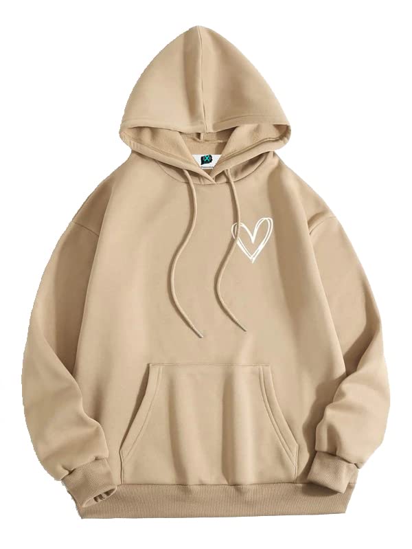 Heart Printed Sweatshirt Hoodie-image-49