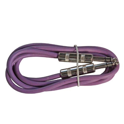 Cable de audio profesional balanceado 6.3 mm 1/4 pulg 1.83 m morado miniatura 1