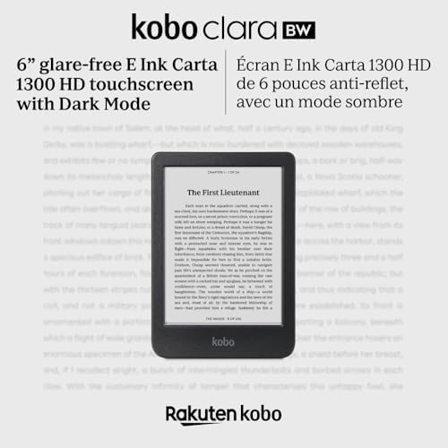 Kobo Clara BW | eReader | 6β Glare-Free Touchscreen with ComfortLight PRO | Dark Mode Option | Audiobooks | Waterproof | 16GB of Storage | Black - 1