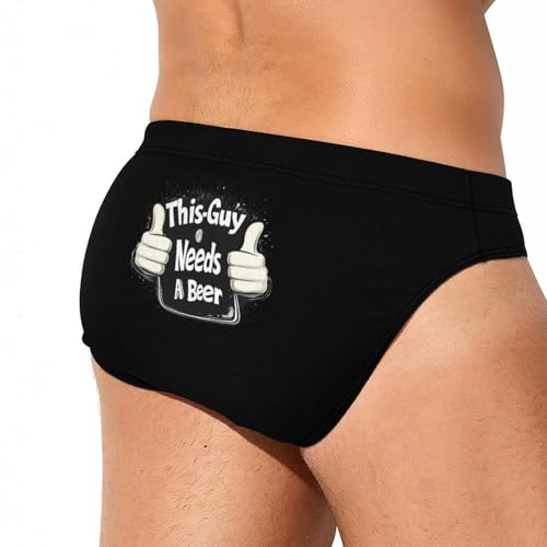 This-Guys Needs A Beer Mens Swim Briefs Quick Dry Swim Trunk Bikini Underwear Swimsuit3