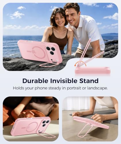 Image of FNTCASE for Phone Pro Case 18 Series /Phone 17 Pro Case with Stand Pink