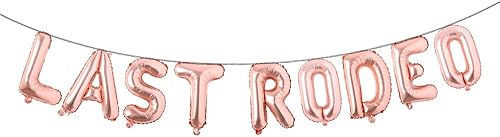 Decoraciones de fiesta de despedida de soltera, temática occidental, último rodeo, decoración de despedida de soltera, globo, cortinas multicolor,