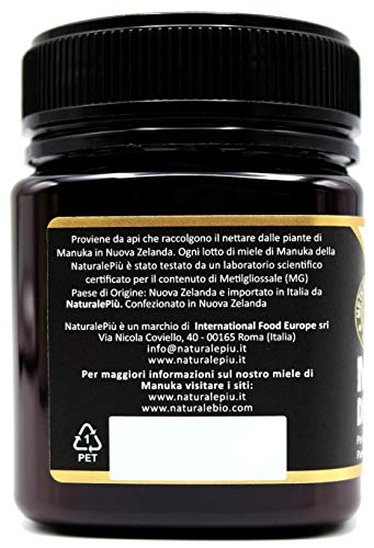 Manuka Honing 100+ MGO 250 gram. Geproduceerd in Nieuw-Zeeland, actief en rauw, 100% zuiver en natuurlijk. Getest op… - Afbeelding 5