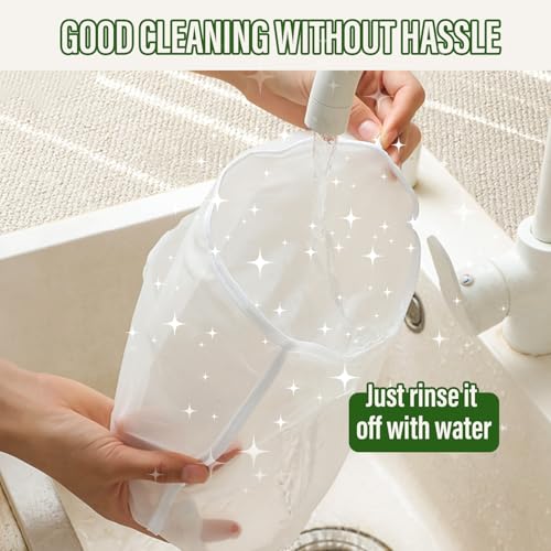 Image of Organic Cotton Cheesecloth Bags，2026 New Reusable Straining Cheese Cloth Bag for Straining, for Filter Nut Milk, Yogurt, Fresh Cheese, Juicing, Coffee, Milk, Butter & Juices (Large 3pcs)