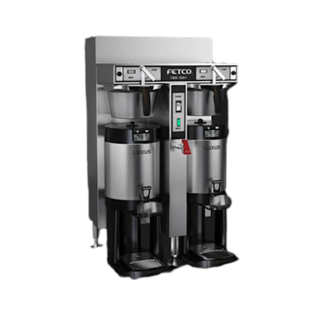 Maritime Series Twin Automatic Coffee Brewer with 1-1/2 Gallon Capacity & Two Portion Standard by Fetco – 1.5 gallons, Stainless Steel, Model IP44-52H-15