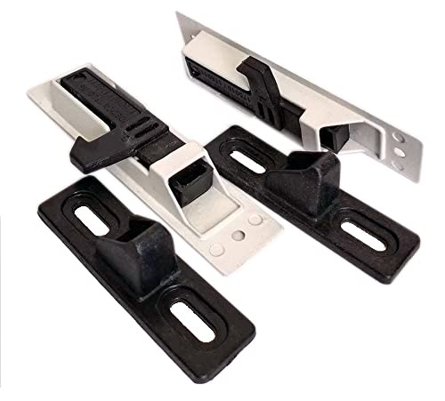 Aluminium Sliding Window Concealed Lock White (2Pcs)