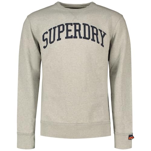 Image of Superdry, Sweats Athletic ESS Crew, M2014090A, Grey Marl, M, Man, Adult