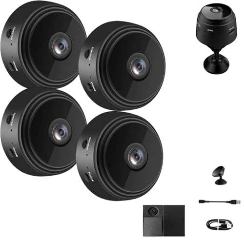 Security Camera, Mini 1080p HD Wireless Cam with Audio for Indoor/Outdoor Surveillance, Ideal for Monitoring
