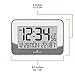 MARATHON Crystal Framed Atomic Wall Clock, Silver - Large, 7.5-Inch Display - AM/PM or 24-Hour Time Format, Eight Time Zones, Indoor Temperature & Humidity - Two AA Batteries Included