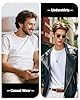 wirarpa Men's T Shirts 100% Cotton Midweight Tees Short Sleeve Undershirts Casual Tshirt Tops 2 Pack Plain White Size S #4