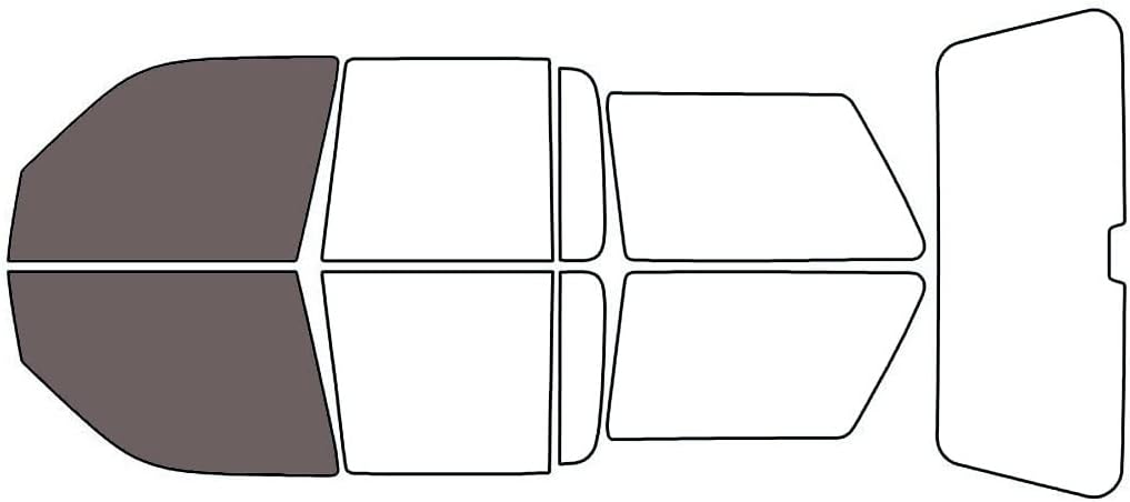 Rvinyl Window Tint Kit Compatible with Ford Explorer 1991-1997 4 Door - Black 35% - Single Ply No Bubble Film - Do it Yourself Vehicle Front Precut Kit