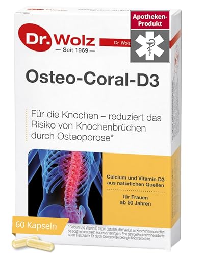 Dr. Wolz Osteo-Coral-D3 für die Knochen Kapseln, 60 St. Kapseln