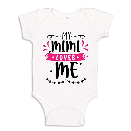 My Mimi Loves Me Baby One Piece Bodysuit or Toddler T-Shirt Cute Southern Grandma Baby Outfit