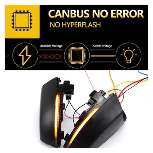 Clignotant dynamique LED Polo 6R 6C rétroviseur séquentiel - 4