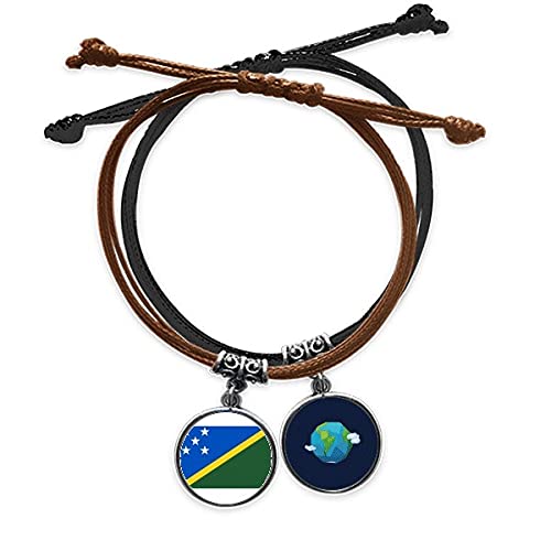 Pulsera de las Islas Salomón como regalo cultural de cuero
