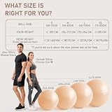 PhysKcal Zestaw piłek 75 cm beżowa gruba piłka do ćwiczeń i 23 cm piłka pilates, antypoślizgowa piłka do siadania, piłka do równowagi, piłka do jogi do domu, siłowni i biura