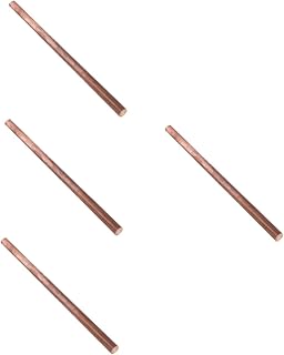 Mobestech Copper Dowsing Rods 4pcs Copper Rod Rotary Tool Copper dowsing rods Copper divining rods Copper and zinc rods grounding