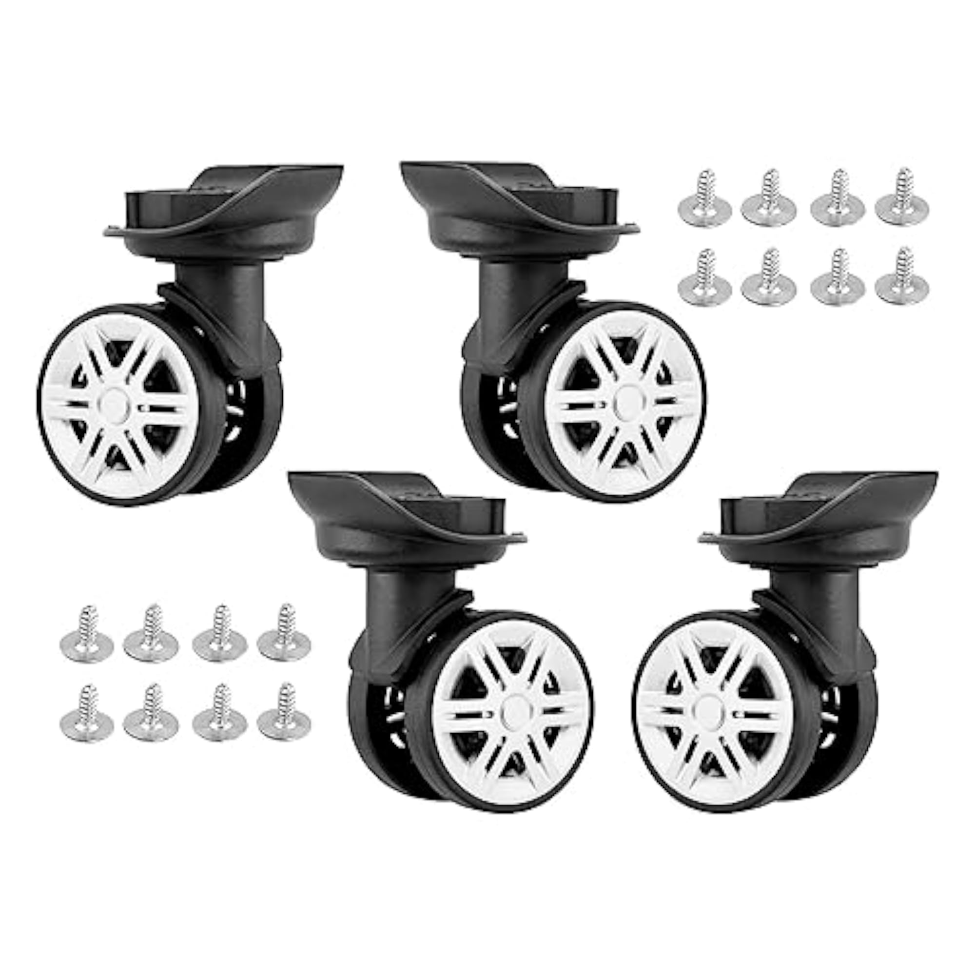 Replacement Luggage Wheels, 4pcs Set