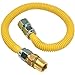 BRASSCRAFT CSSC12R-48 P CSSC12R-48P Straight Connector, 3/4 in, FIP, 48 in L, 106000 Natural, 169600 BtuH Propane Gas Line Kits, Stainless Steel