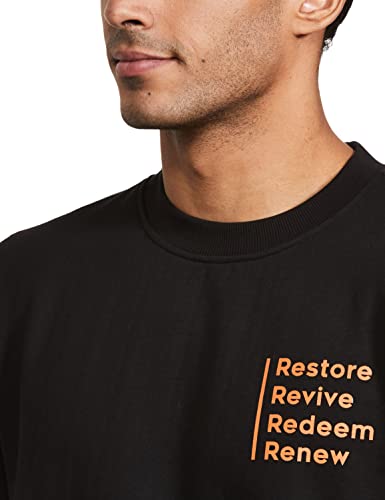 Image of Amazon Brand - Symbol Men Cotton Rich Light Weight Crew Neck Sweatshirt (Regular Fit)