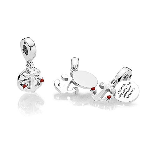 Anchor Charm fits Pandora Moments Bracelets Qute Sterling Silver Dangle Bead2