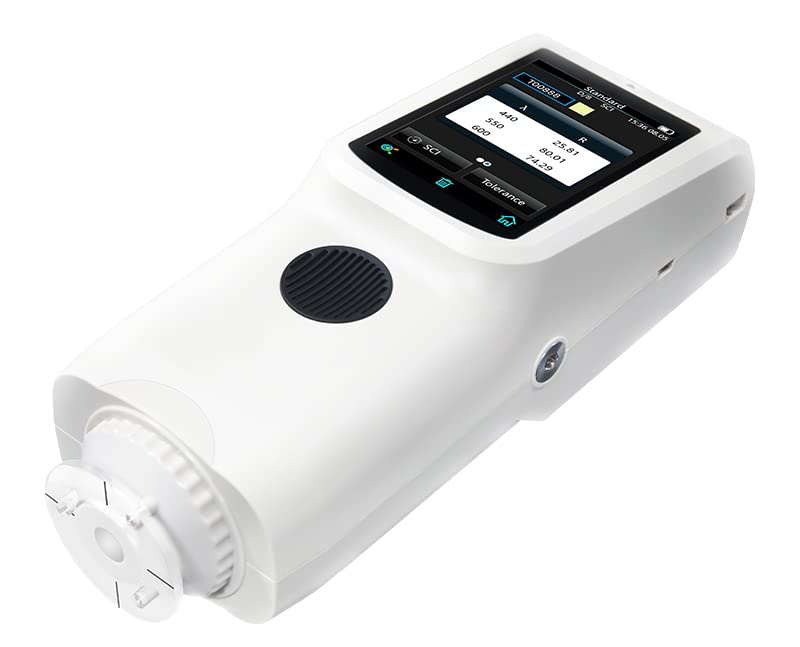 Touch Screen Spectrophotometer D/8 SCI Spectrocolorimeter Spectrum Analyzer Φ4mm Single Aperture Color Matching Instrument with Wavelength Range 400nm to 700nm Observer Angle 10°