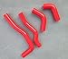 Silicone Radiator Hose Kit for 2005-2016 Honda CRF450X CRF 450X 2006 2007 2008 (Red)