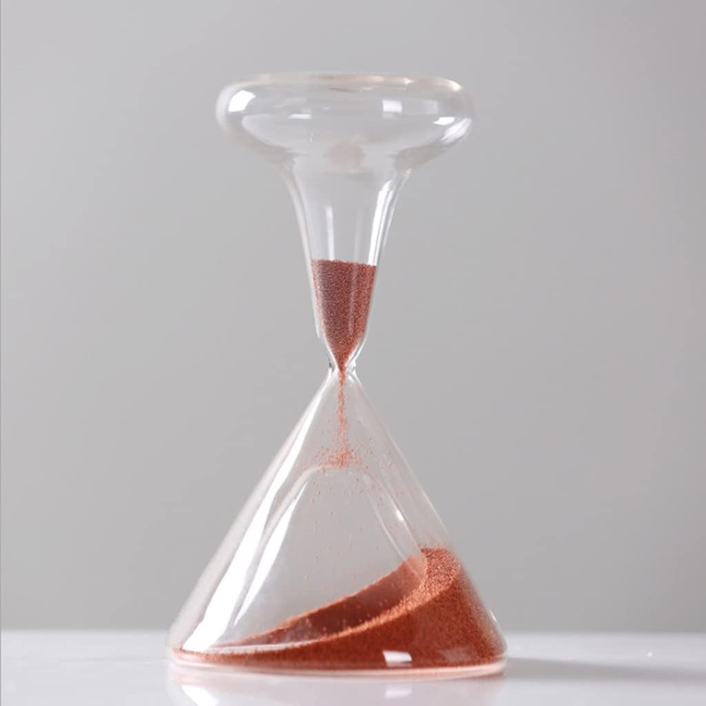 Creative Wineglass Sandglass Sand Clock Hourglass 1 Minute Decorative Household Items Characteristics Arts Gifts (Color : Orange)