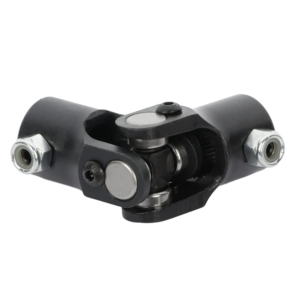 SCITOO 3/4" 36 Spline to 3/4" DD Steering Shaft Universal U-Joint Black Single, 96mm Working Angle 35 Degree