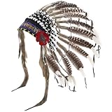 【CHAPEAU D'ACCESSOIRES DE COIFFURE UNIQUE】- coiffe de costume américain, mettez cette coiffe, vous ou vos enfants deviendrez le décor le plus spécial de fête.