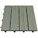 Produktbild Top-Multi WPC Holz Fliese profiliert 30x30cm grau Musterfliese - 1 Stk.