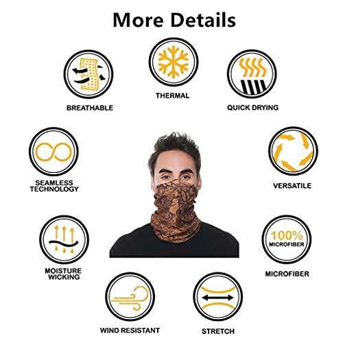 Image of VANCROWN Headband Neck Gaiter Head Wrap Headwear Face Mask Magic Scarf Bandana for Men and Women