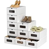 Rangement peu encombrant : vide ? Pliées à plat de seulement 4 mm. 10 boîtes prennent moins de place qu'une boîte à chaussures. Parfait pour le stockage saisonnier - Protège de la poussière dans l'armoire ou la cave. (s'adapte à toutes les armoires de placard)