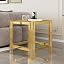 End Table-clear & Gold