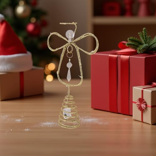 Remate ligero para árbol de Navidad de ángel que no dobla las ramas altas 6