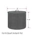House Beautiful Appliance Cover Dust Cover Watertight for 6 Quart Instant Pot, Electric Pressure Cooker, Rice Cooker, Air Fryer and Crock Pot, Machine Washable (Grey, PVC)